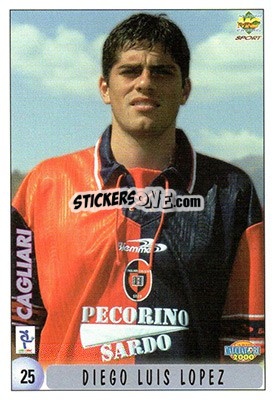 Sticker Diego Luis Lopez - Calcio 1999-2000 n. 25 - Mundicromo