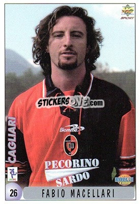 Sticker Fabio Macellari - Calcio 1999-2000 n. 26 - Mundicromo