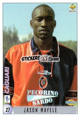 Sticker J. Mayele / N. Abeijon - Calcio 1999-2000 n. 27 - Mundicromo