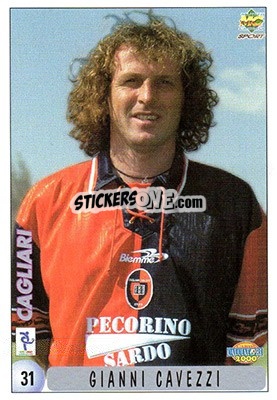 Sticker G. Cavezzi / A. Pisanu - Calcio 1999-2000 - Mundicromo