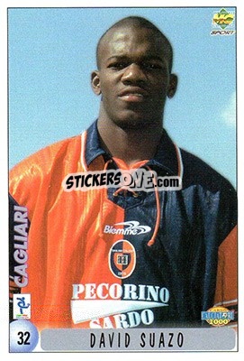 Sticker David Suazo - Calcio 1999-2000 n. 32 - Mundicromo