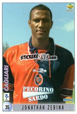 Figurina Jonathan Zebina - Calcio 1999-2000 - Mundicromo