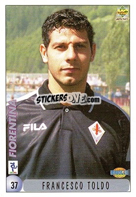 Sticker Francesco Toldo - Calcio 1999-2000 n. 37 - Mundicromo