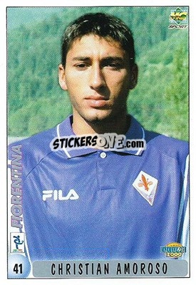 Sticker C. Amoroso / P. Padalino - Calcio 1999-2000 n. 41 - Mundicromo