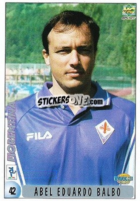 Sticker Abel Eduardo Balbo - Calcio 1999-2000 n. 42 - Mundicromo