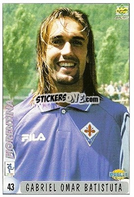 Sticker T. Repka / G. O. Batistuta - Calcio 1999-2000 n. 43 - Mundicromo