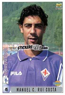 Sticker Manuel Rui Costa - Calcio 1999-2000 n. 45 - Mundicromo