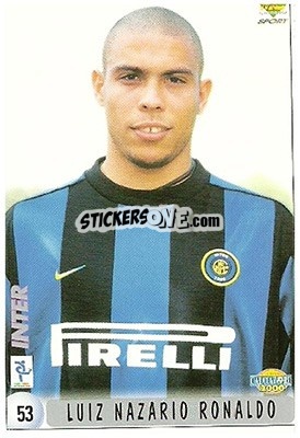 Sticker Luís Nazário Ronaldo - Calcio 1999-2000 - Mundicromo