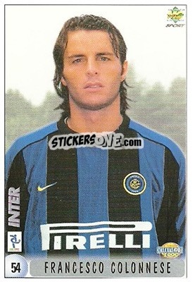 Sticker Francesco Colonnese - Calcio 1999-2000 n. 54 - Mundicromo