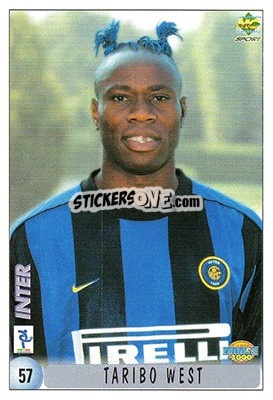 Sticker Taribo West - Calcio 1999-2000 n. 57 - Mundicromo