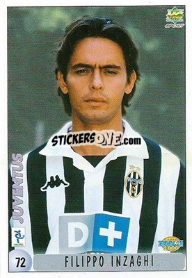 Sticker Filippo Inzaghi / Checklist - Calcio 1999-2000 n. 72 - Mundicromo