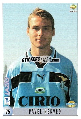 Sticker M. Almeyda / P. Nedved - Calcio 1999-2000 n. 75 - Mundicromo