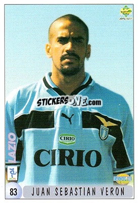 Sticker Juan Sebastián Verón - Calcio 1999-2000 n. 83 - Mundicromo