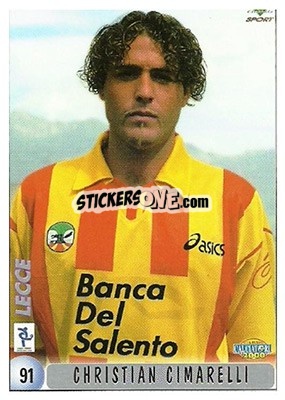 Sticker Christian Cimarelli - Calcio 1999-2000 - Mundicromo