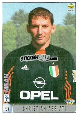 Sticker Christian Abbiati - Calcio 1999-2000 n. 97 - Mundicromo