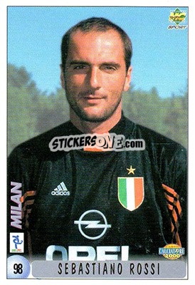Sticker Sebastiano Rossi - Calcio 1999-2000 n. 98 - Mundicromo