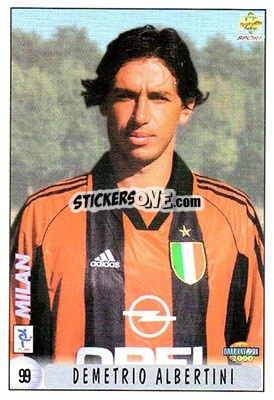 Sticker D. Alberrtini / N. De Araujo Leonardo - Calcio 1999-2000 n. 99 - Mundicromo
