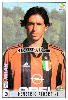 Figurina D. Alberrtini / N. De Araujo Leonardo - Calcio 1999-2000 - Mundicromo