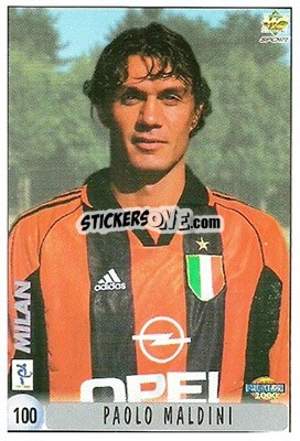 Sticker Paolo Maldini - Calcio 1999-2000 - Mundicromo