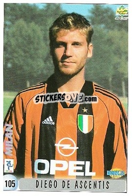 Sticker Diego De Ascentis - Calcio 1999-2000 - Mundicromo