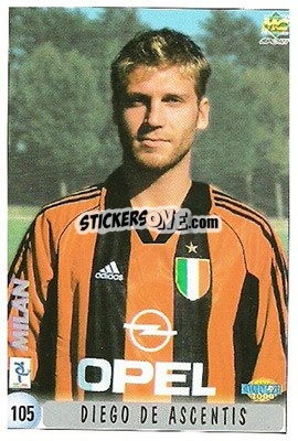 Sticker Diego De Ascentis - Calcio 1999-2000 n. 105 - Mundicromo