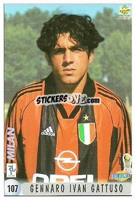 Sticker Gennaro Ivan Gattuso - Calcio 1999-2000 n. 107 - Mundicromo