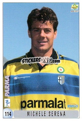 Sticker Michele Serena - Calcio 1999-2000 n. 114 - Mundicromo