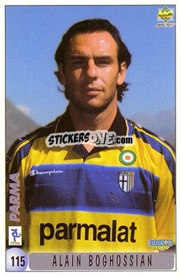 Sticker Alain Boghossian - Calcio 1999-2000 n. 115 - Mundicromo