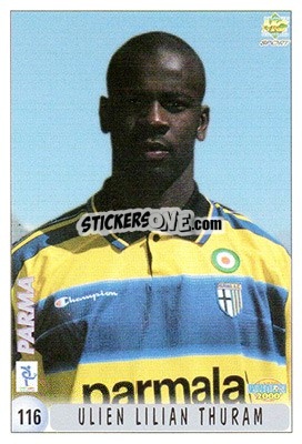 Sticker Lilian Thuram - Calcio 1999-2000 n. 116 - Mundicromo