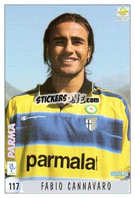 Sticker Fabio Cannavaro - Calcio 1999-2000 n. 117 - Mundicromo