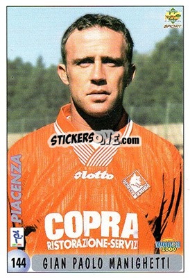 Sticker G. Manighetti / Checklist - Calcio 1999-2000 - Mundicromo