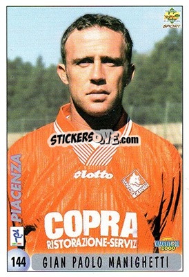 Sticker G. Manighetti / Checklist - Calcio 1999-2000 n. 144 - Mundicromo