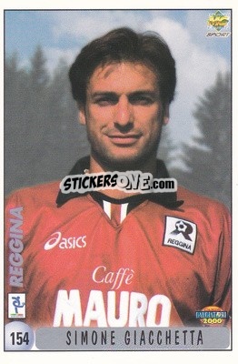 Sticker S. Giacchetta / W. Sbaglia - Calcio 1999-2000 n. 154 - Mundicromo