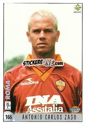 Sticker E. Di Francesco / A. C. Zago - Calcio 1999-2000 n. 166 - Mundicromo
