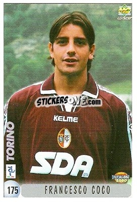 Sticker F. Coco / F. Pecchia - Calcio 1999-2000 n. 175 - Mundicromo