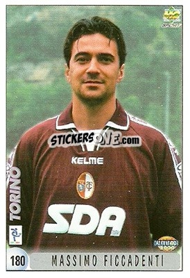 Sticker M. Ficcadenti / Checklist - Calcio 1999-2000 n. 180 - Mundicromo