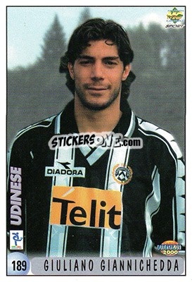 Sticker G. Giannichedda / H. Van Der Vegt - Calcio 1999-2000 n. 189 - Mundicromo