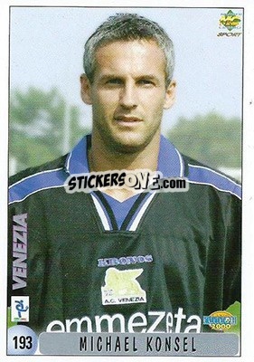 Sticker M. Konsel / G. Iachini - Calcio 1999-2000 n. 193 - Mundicromo