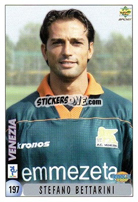 Sticker F. A. Bilica / S. Bettarini - Calcio 1999-2000 n. 197 - Mundicromo