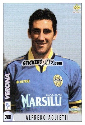 Sticker A. Aglietti / A. Seric - Calcio 1999-2000 - Mundicromo