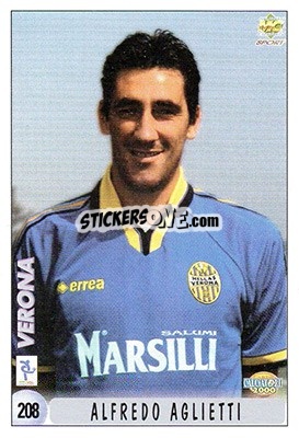 Sticker A. Aglietti / A. Seric - Calcio 1999-2000 n. 208 - Mundicromo