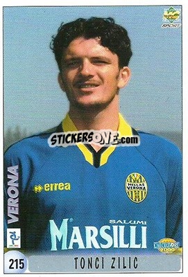 Sticker G. Falsini / T. Zilic - Calcio 1999-2000 - Mundicromo