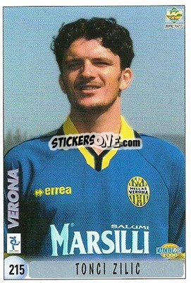 Sticker G. Falsini / T. Zilic - Calcio 1999-2000 n. 215 - Mundicromo