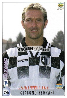 Sticker G. Ferrari / Checklist - Calcio 1999-2000 - Mundicromo