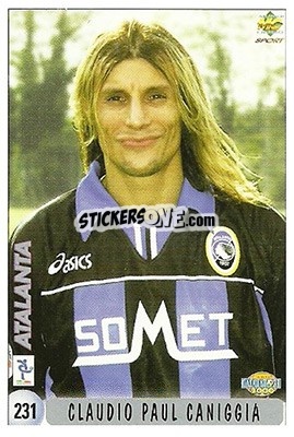 Sticker C. P. Caniggia / F. Rustico - Calcio 1999-2000 n. 231 - Mundicromo