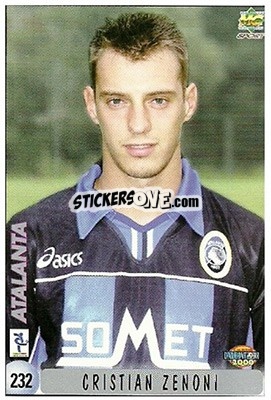 Sticker M. Carrera / C. Zenoni - Calcio 1999-2000 n. 232 - Mundicromo