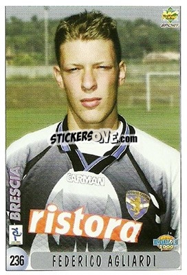 Sticker F. Agliardi / I. Javorcic - Calcio 1999-2000 - Mundicromo