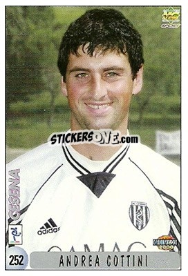 Sticker A. Cottini / Checklist - Calcio 1999-2000 n. 252 - Mundicromo
