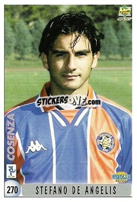 Sticker S. De Angelis / Checklist - Calcio 1999-2000 - Mundicromo