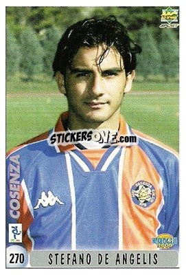 Sticker S. De Angelis / Checklist - Calcio 1999-2000 n. 270 - Mundicromo